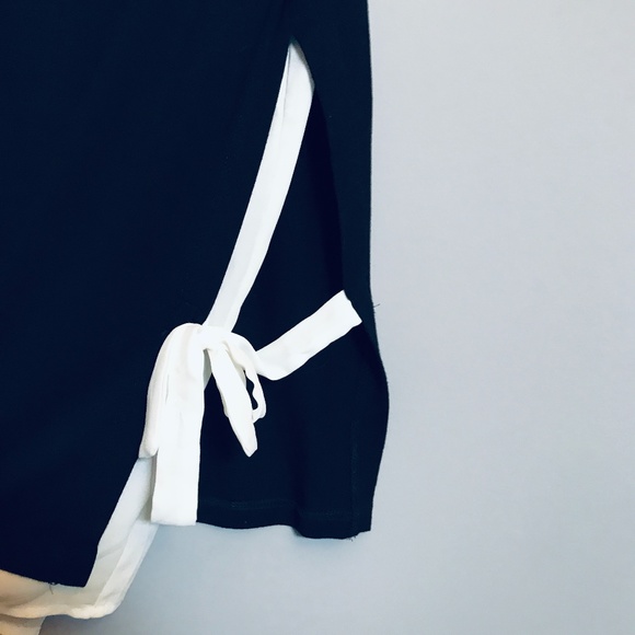 Pebbles and Stone, Layered Top w/Side Slits & Bows - Picture 4 of 6